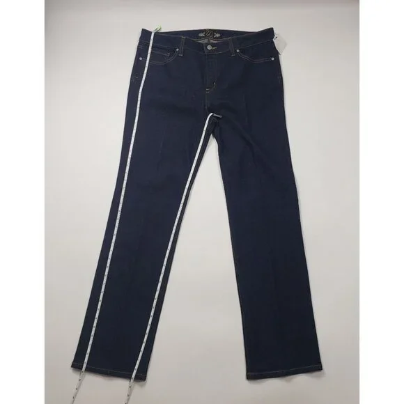 Miraclebody Jeans Women's Size 16 Mystic Blue Dark Wash Denim Slimming Stretch - Picture 5 of 16